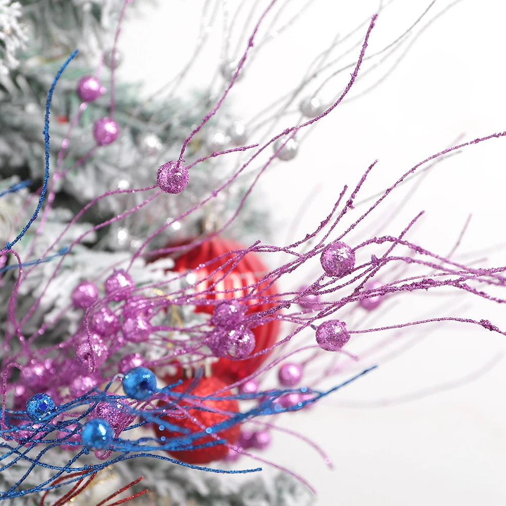 1/3Pcs Weihnachten Dekoration Künstliche Berry Bouquet Weihnachten Baum Dekor für Wohnkultur Neue Jahr Navidad Girlande Geschenk zubehör – Detail 9