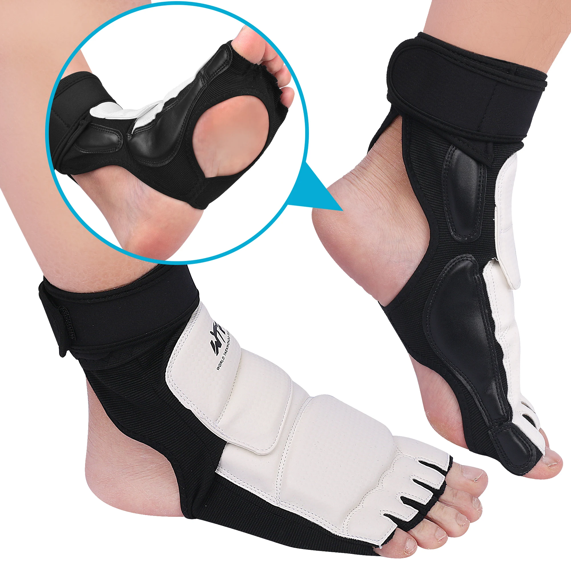 Taekwondo Kick Pad Taekwondo Foot Protector KTA For Offical Competition Fighting Feet Guard Kicking Box foot