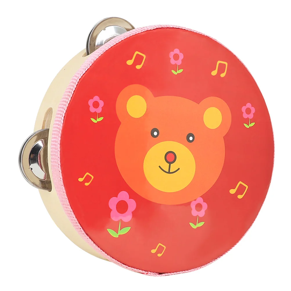 Children Clapping Tambourine Kids Toys Educational Music Waist Drum Blue Musical