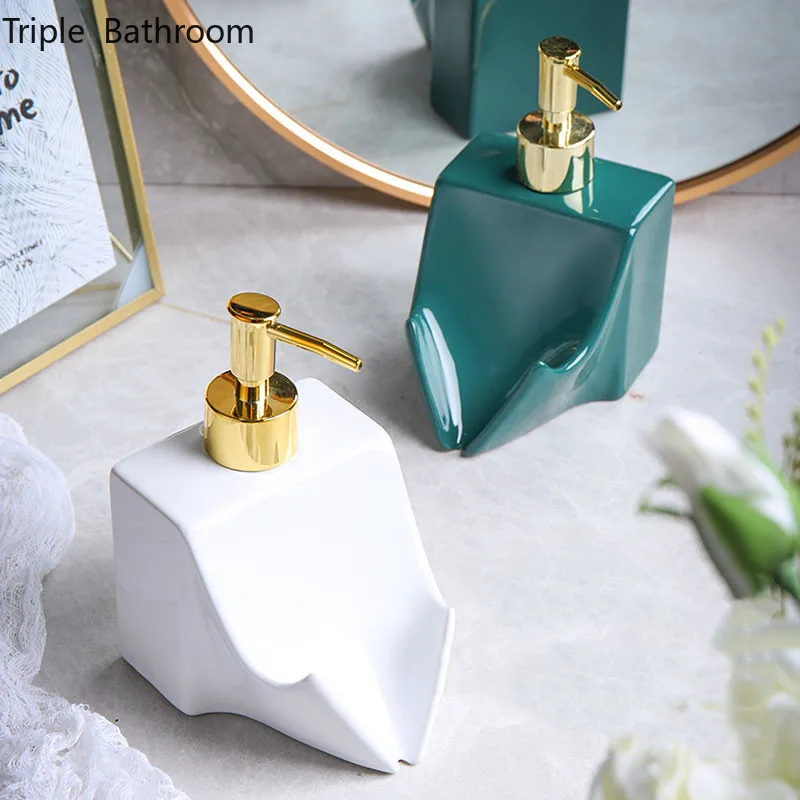 1pc Creative Ceramics Hand Sanitzer Bottle Liquid Soap Dispenser