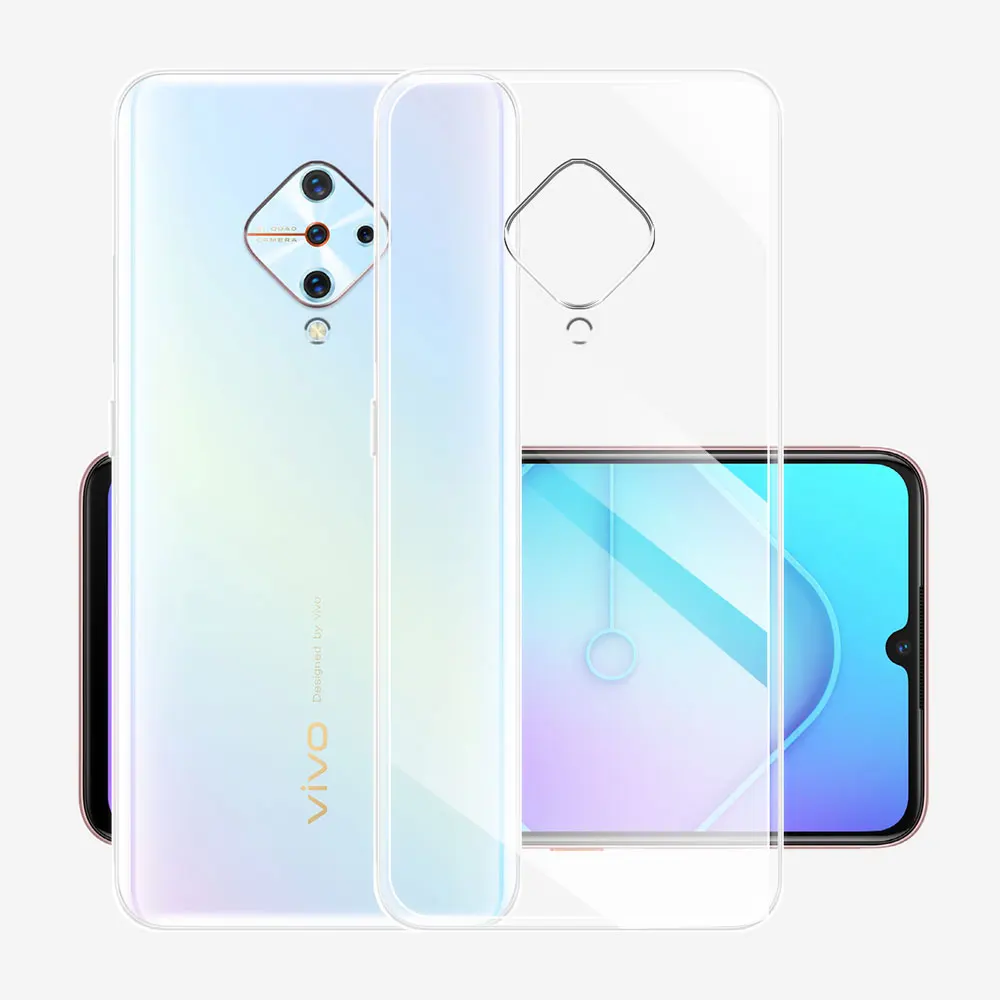 Clear Silicone Soft Case Back Cover with Bumper Protection