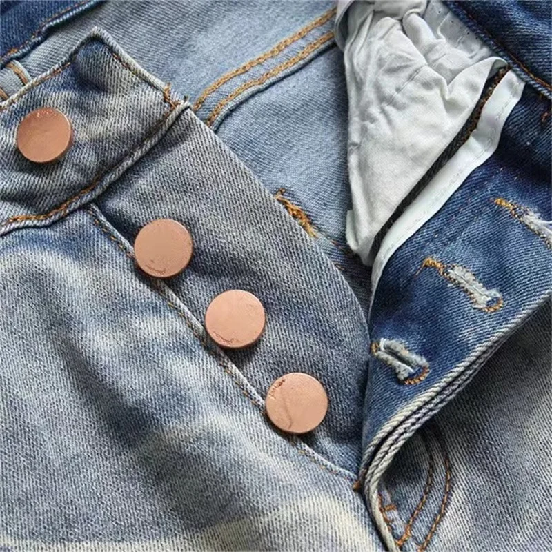 Summer Graffiti Jeans Men Embroidery Printing Gradient Color High Street Retro Luxury Pants Slim Fit and White Scrape Comfor2024