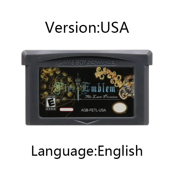 GBA Game Cartridge Fire Emblem series 32-bit video game console card seal sword binding sheet sacred stones
