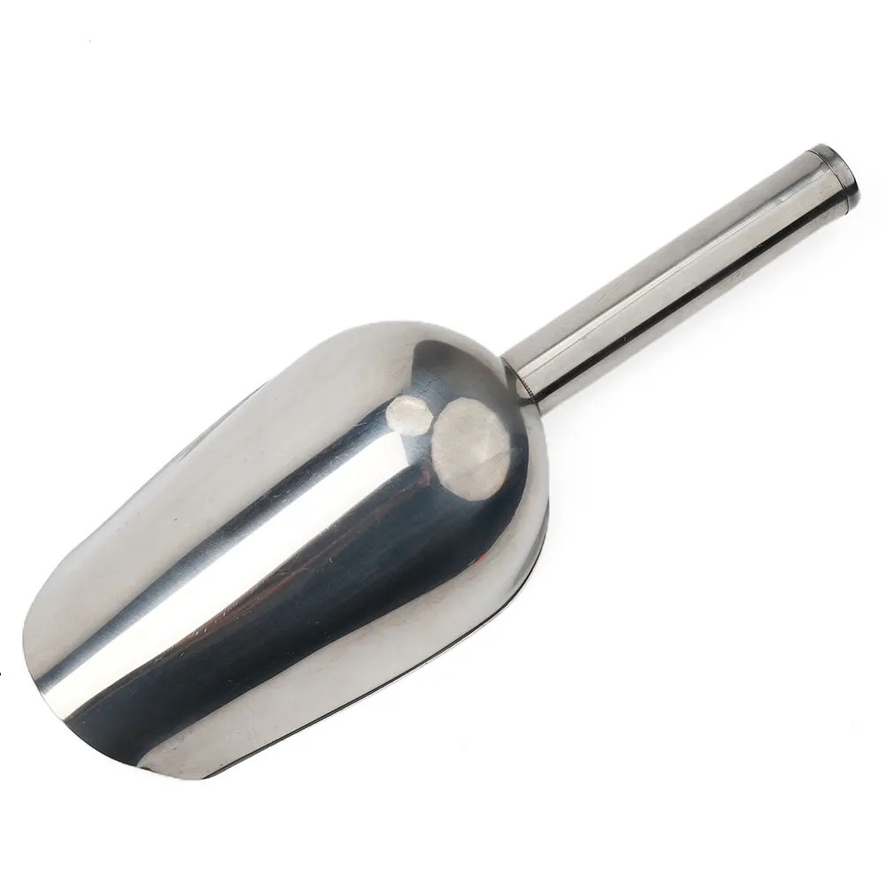 Stainless Steel Ice Scoop Party Bar Buffet Kitchen Sugar Flour Dry Goods Shovel Ice Cream Tools Food Measuring Scoop Shovel