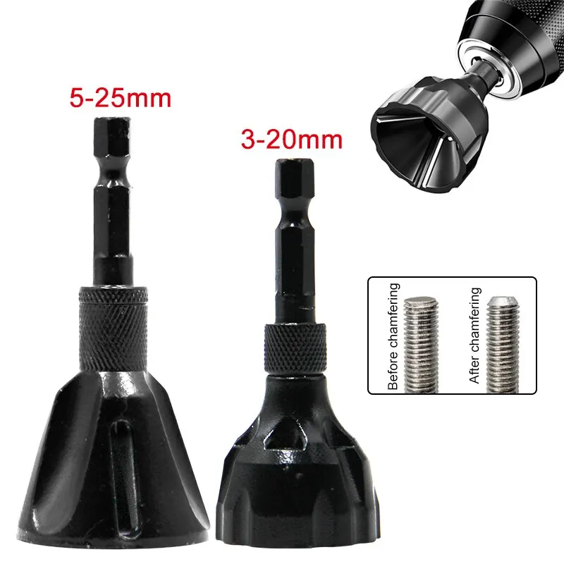 BlackTungstenSteelThreeBladeDeburringOuterCircleChamferer