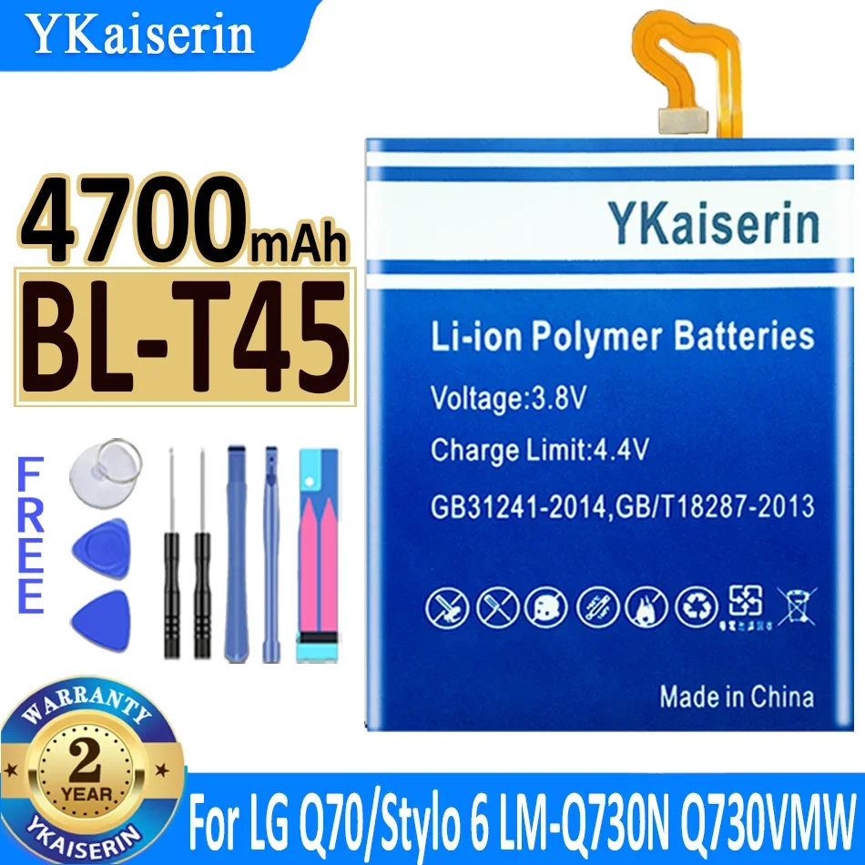 

4500mAh YKaiserin Battery BL-T45 For LG LM-Q730N Q70 Q730VMW Stylo 6 Stylo6 EAC64578501 Bateria