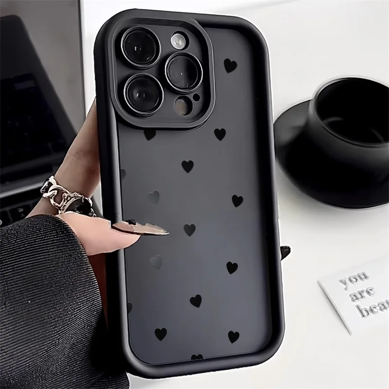 รูปสินค้า เคสซิลิโคนลายหัวใจ ใส่ iPhone ได้ทุกรุ่น