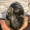 Natural Turtle Back Stone Egg Shape Dragon Crystal Crack Mineral SpecimenHome Office Hallway Decoration Healing Gift 6
