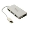 Micro USB OTG 4 Port HUB Adapter Cable For Smartphone Tablet High Speed Black White 2