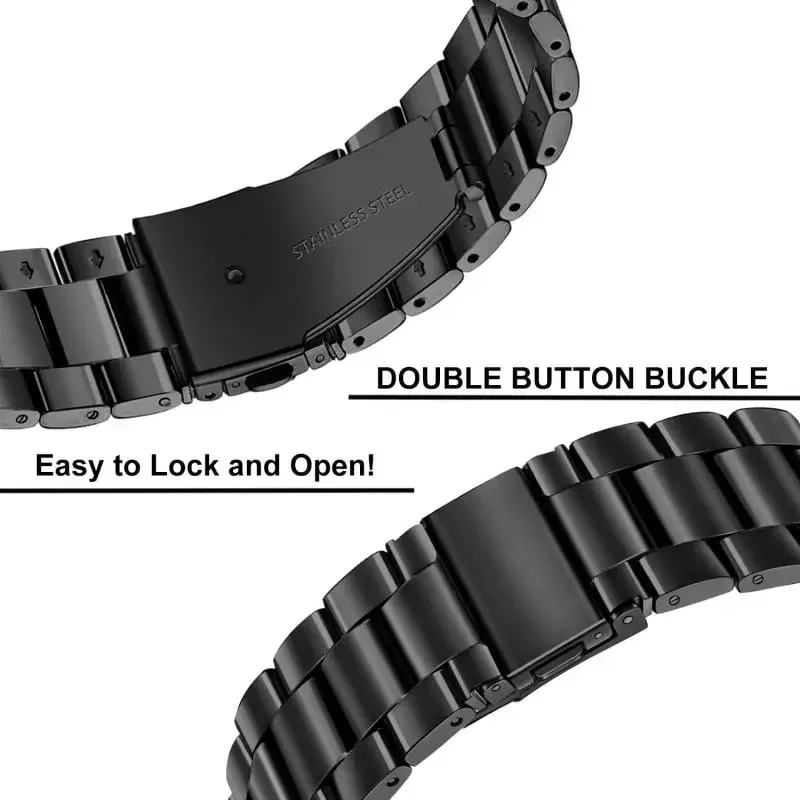 Stainless Steel Metal Watch Band - Elegant Bracelet Wristband