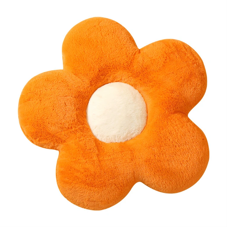 LMETJMA Nettes Blumenkissen Plüsch Blumenform Dekokissen Sitzkissen Bodenkissen Schlafzimmer Wohnzimmer Dekor Kissen JT418 – Detail 8