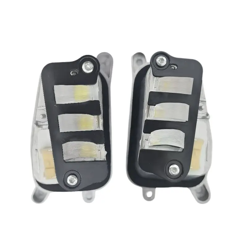 A62E-4Pcs/Set 전면 헤드라이트 LED 방향 지시등 모듈 및 DRL 광원 엔젤 아이 키트 VW Touareg 18-25 761998477 761998478A