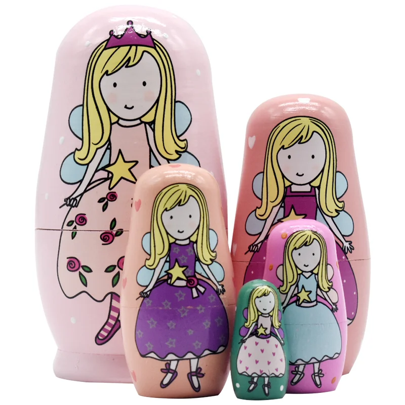 

Different Size Russian Wooden Dolls Nested Wood Doll Ornaments Sets