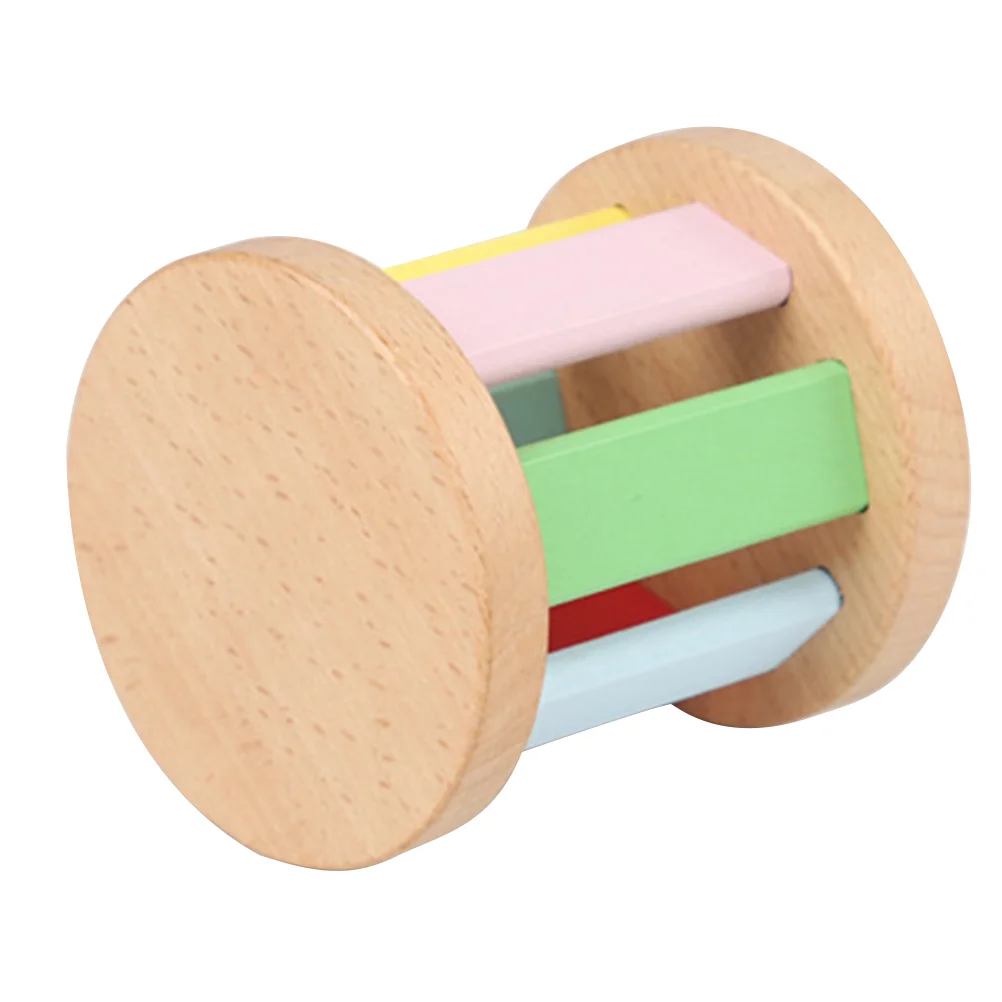 Roller Wooden Baby Rattles Kids Girl Toys Toddler Hand Bell Other Educational Infant