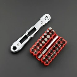 Dual - Action Multi - Function Compact Ratchet Screwdriver (Red)