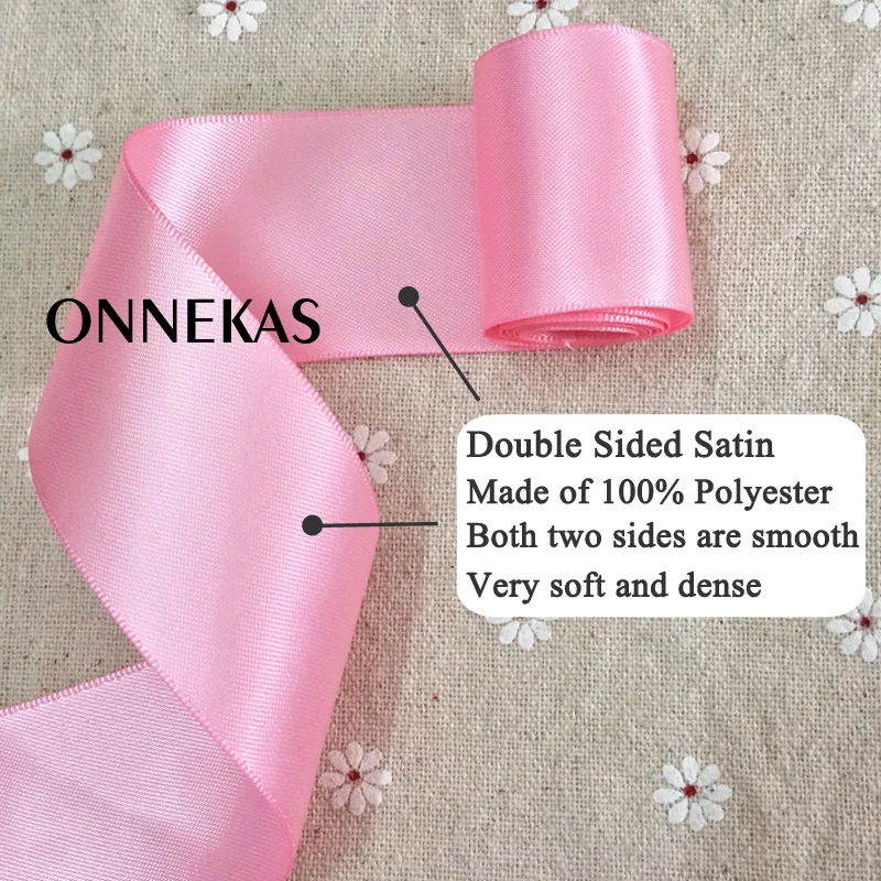 1.5" 3.8cm 38mm Double Sided Satin Ribbon 100% Polyester Double Face Ribbon Tapes Bows Making Wedding 961798 satin ribbons ribbon supplies polyester ribbon satin ribbon