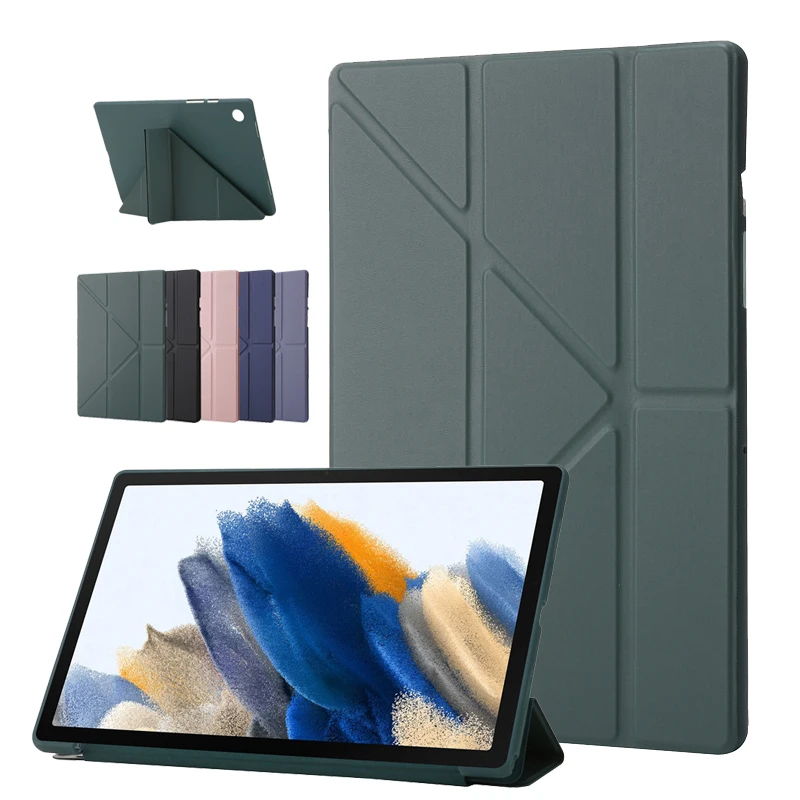 

Case for Samsung Tab A8 A 8 2021 10.5 inch Multi-folding Stand Tablet Cover for Funda Samsung Galaxy Tab A8 SM X200 X205 Case