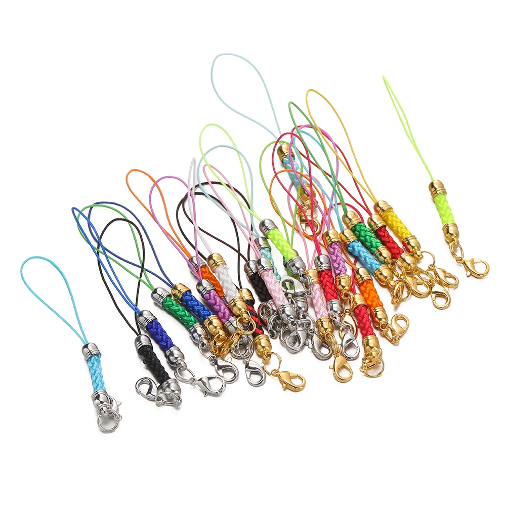 10/20 Stück Schlüsselanhänger-Seil mit Karabinerverschluss, Biegeringen, Lanyard, Lariat-Riemen, Kordel für DIY Schlüsselanhänger, Anhänger, Schmuckherstellung, Zubehör – Detail 6