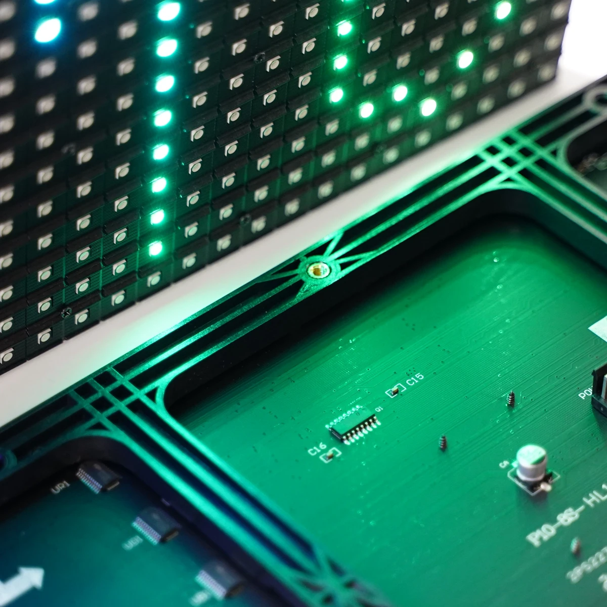 P10 Indoor SMD3528 Full Color Display Module 320x160mm RGB LED Matrix Panel Hub75 Ports 1/8 Scan