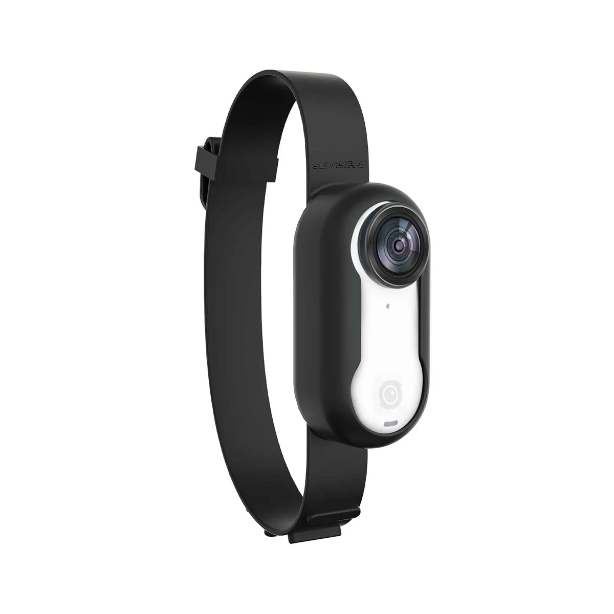 Sunnylife 스포츠 확장 스트랩 실리콘 보호 케이스 장착 손목 스트랩, 블랙 배낭 스트랩, Insta360 GO3 용, 1 개