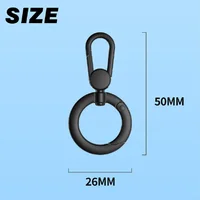1 Pcs Metal Phone Lanyard Gasket Patch Rotatable Metal Buckle Hanging Steel Clip Card Cord Tab Mobile Phone Accessories 5
