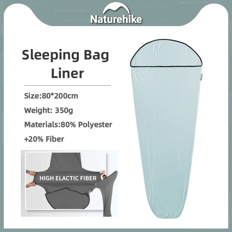 Naturehike Ultra Light High Elasticity Sleeping Bag Liner Ripstop Outdoor Camping Travel Hotel Dirt Sheet Resistant Sleeping Bag