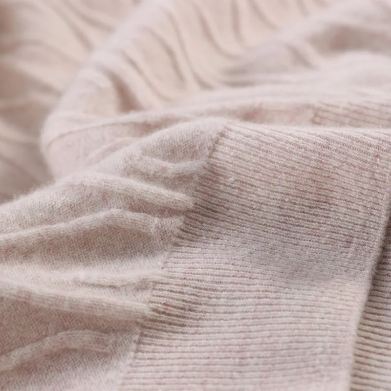 Men's Round Neck 12 Needle Jacquard Sweater Autumn And Winter New Business Casual Knitted Head Comfortable Warm Solid Color Top