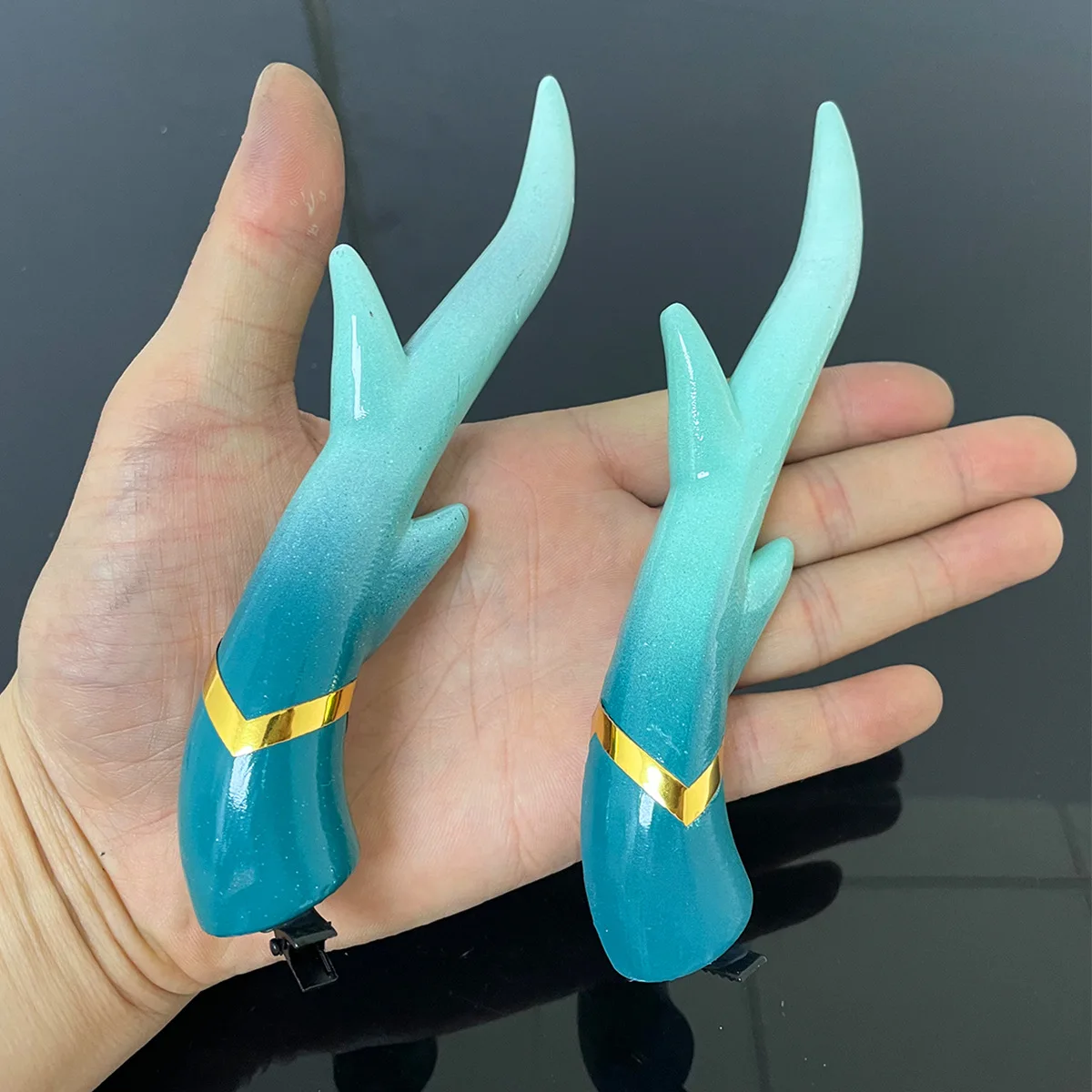 

Game Honkai: Star Rail Imbibitor Lunae Cosplay Dragon Horn Headgear Weapon Hairpin 3D Dan Heng Headwear Hair Accessories Props