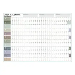 Large Wall Calendar 2024 Planner Monthly Calendar Wall Calendar 29x20 Inch 12 Monthly Calendar 2024 Calendars Annual Yearly