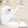 Anti Deformation Hat Washer Hat Cleaning Kit Not Include Frame for Flat and Curved Hats Washing Hat Rack Wash Machine Cover 3