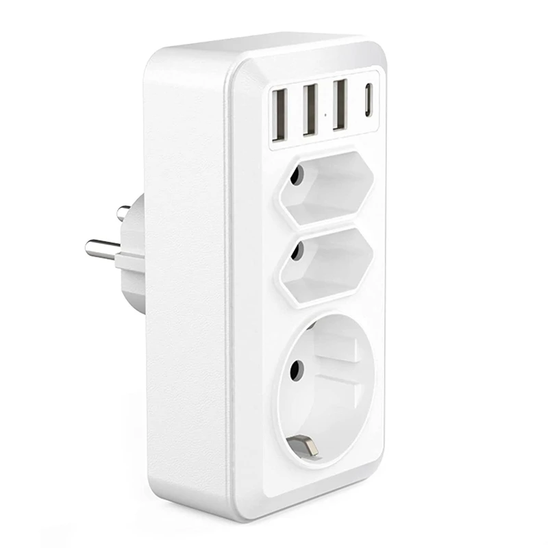 USB Socket 7 In 1 Multiple Socket With 3 USB And 1 Type C Socket USB Socket 7 In 1 Multiple Socket With 3 USB And 1 Type C Socket