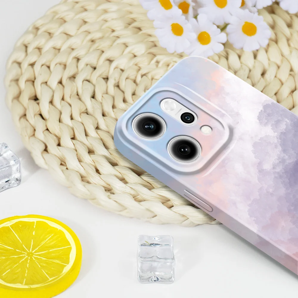 Texture Clouds Phone Case - Stylish Film Hard Cover