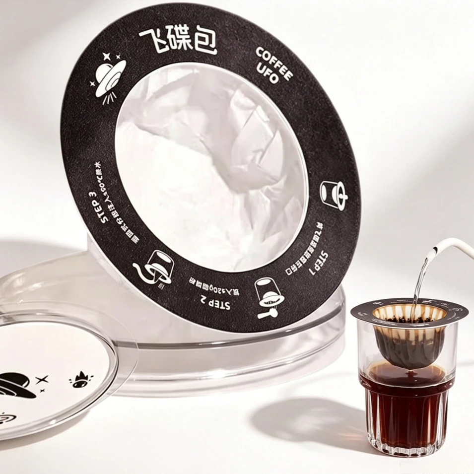 UFO Coffee Filter Bags, Portable Disposable Filter Bags for Camping, Travel, Office and Home