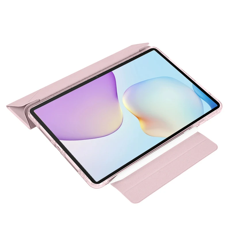 Premium Smart Fold Leather & Acrylic Magnetic Tablet Cover