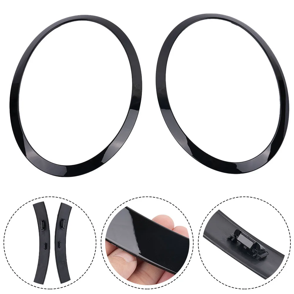 Headlight Trim Ring 2pcs Font/Rear Lamp Frame For MINI COOPER F55 F56 F57 2013-51712355791 51712355798