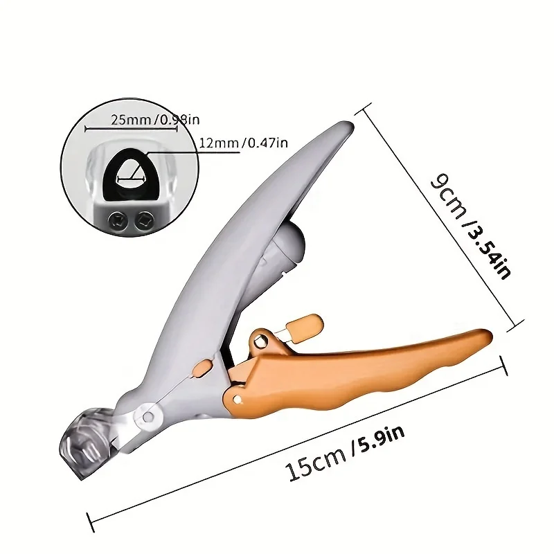 Illuminated Pet Nail Clipper 5X Magnification Pet Nail Scissor with LED Light Grooming Care Tool for Dogs