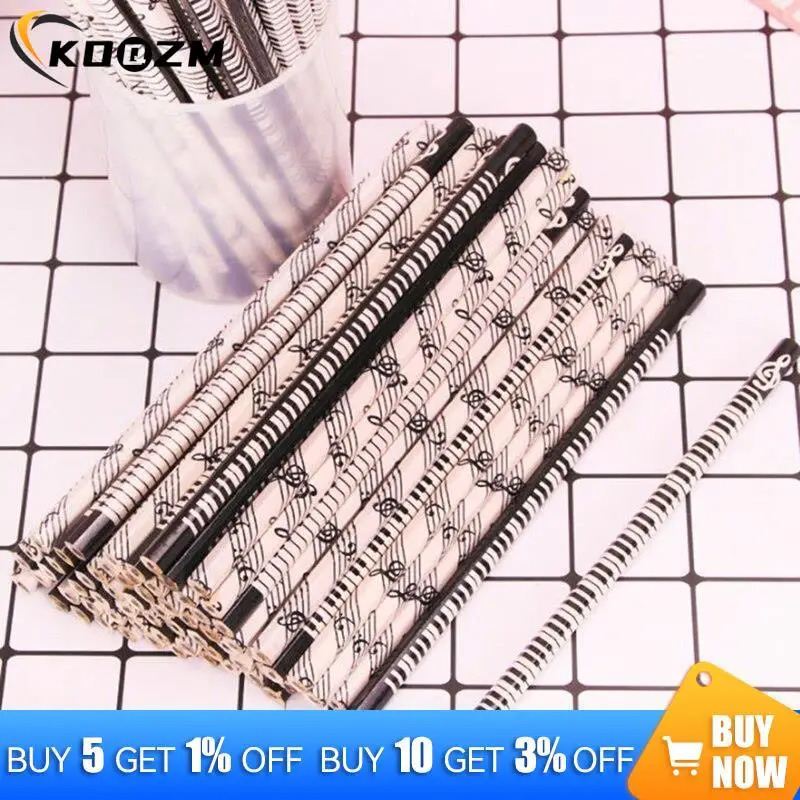 

12Pcs Cute Music Notes Piano HB Wooden Standard Pencils Students Painting Pencil Primary School Prize Korean Stationery Gifts