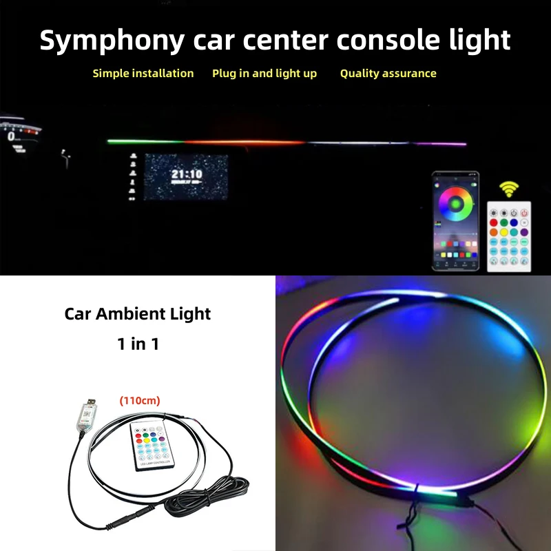 Type -C LED -omgevingslicht - 8 kleuren RGB dynamische gradiënt