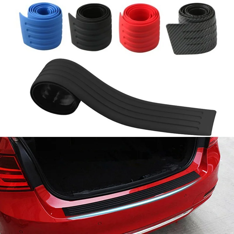 Universal 104*9cm Car Trunk Door Sill Plate Protector Rear Bumper Guard  Rubber Mouldings Anti-collision Scratch Rubber Strip AliExpress