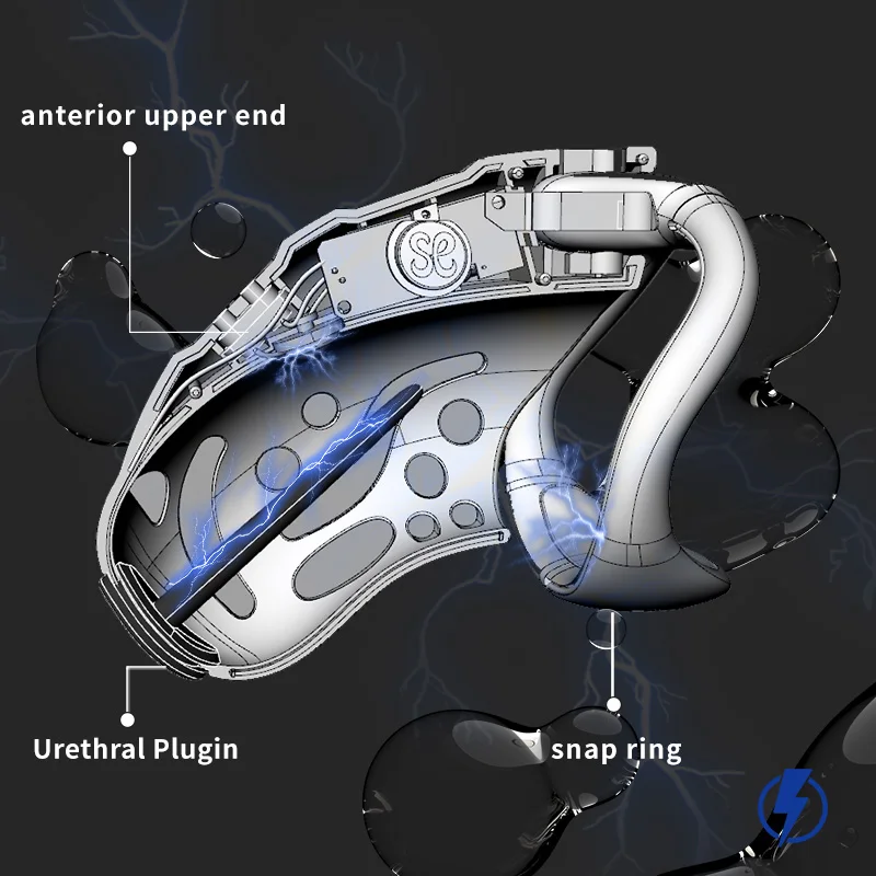 2.0 Intelligence Chastity Cage Men SM Conditioning Abstinence Plastic Penis Lock with Urethral Blockage Remote Control