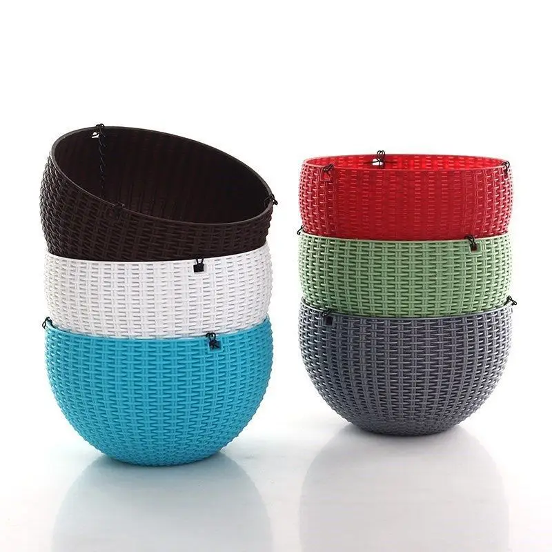 

Basket Plant Pots Flower pot Hanging plant Resin Holder garden wall decoration