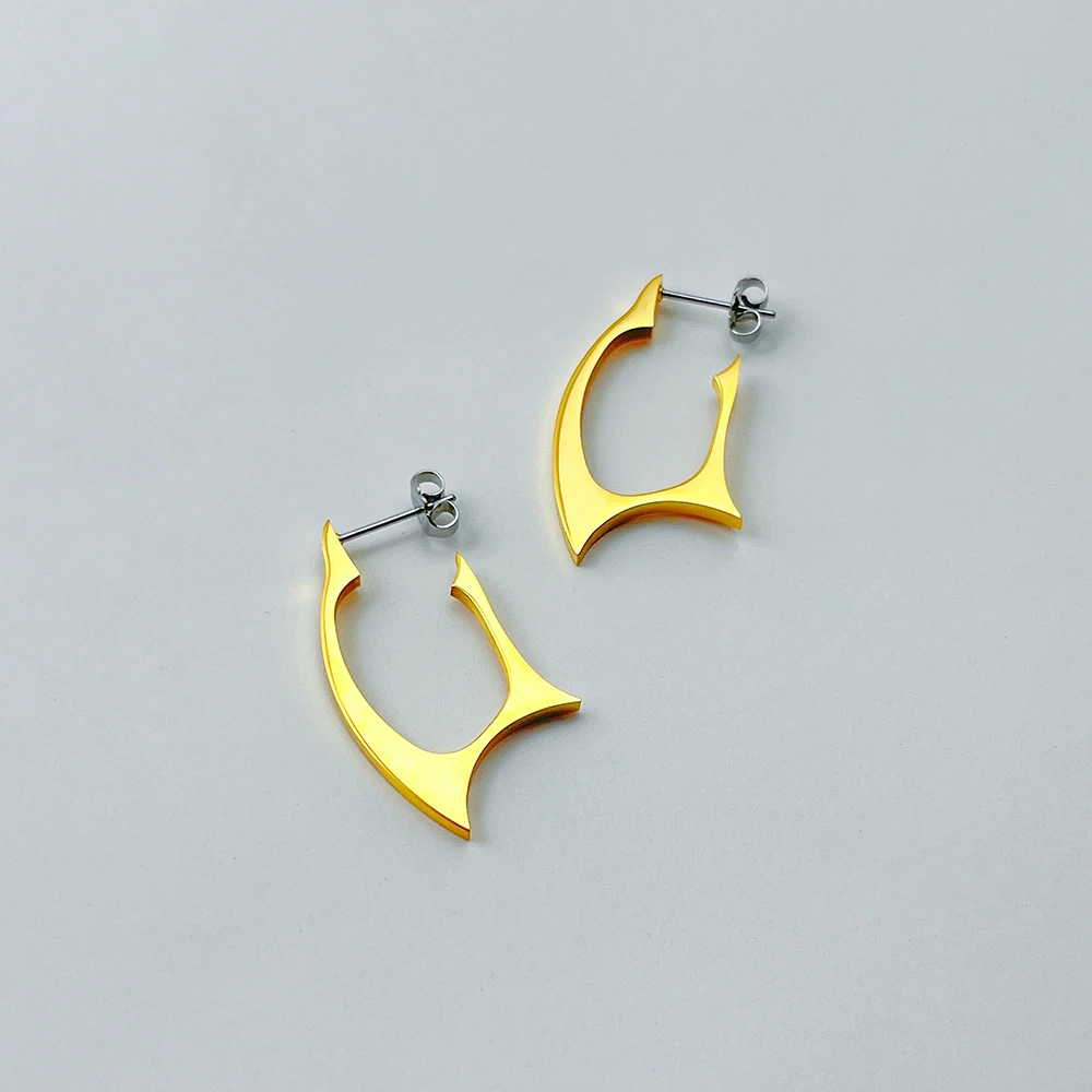 ENFASHION Thorns Stud Earrings For Women Christmas Stainless Steel Pendientes Irregular Earings Gold Color Fashion Jewelry E1451