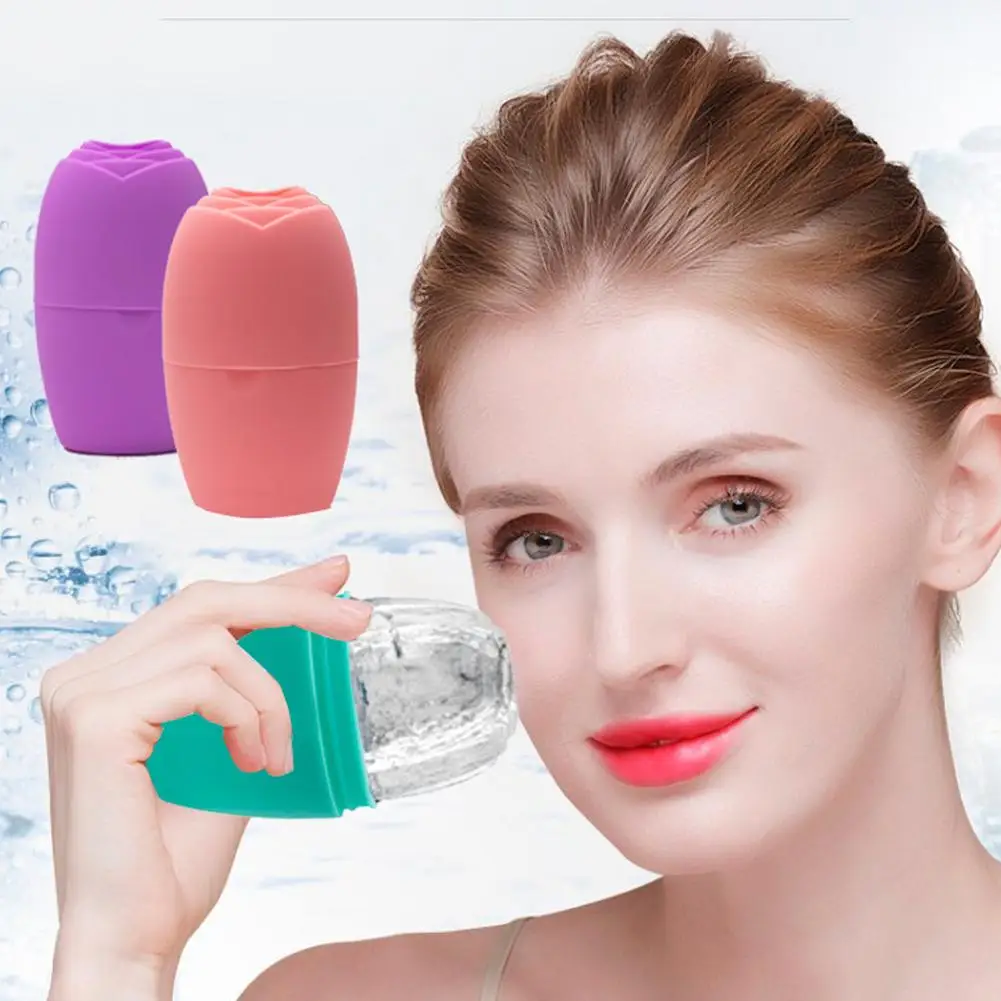 Facial Ice Globes Skin Cooling Ice Roller Mold DIY Silicone Ice Face Cube Eyes Beauty Treatment Massage Body Mold Facial To D1H3