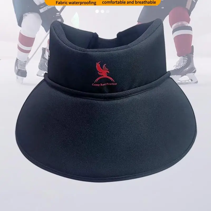 Hockey Neck Protector Goalkeeper Adjustable Ice Hockey Neck Guard Breathable Sports Gaiter With Ergonomic Chest Protector