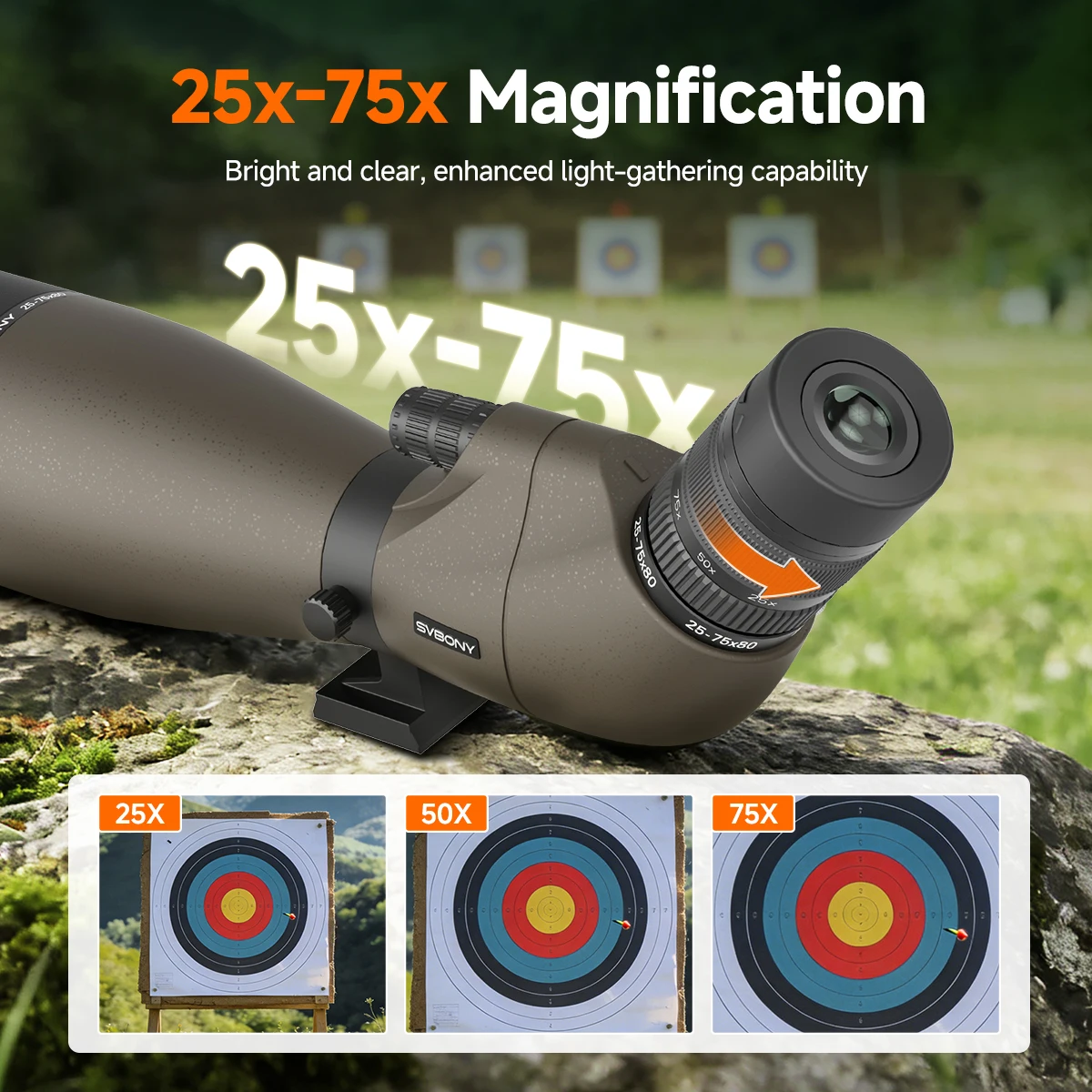  slider image of Svbony SV29 Spotting Scope