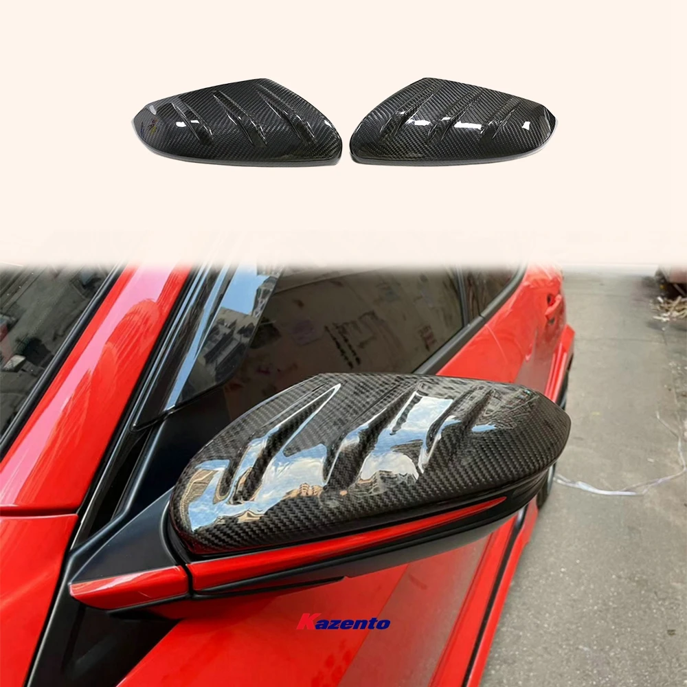 

For Honda Civic Fk7 Fc1 Fk8 Type R Mu Type Side Mirror Cover (Stiick On Type) Dry Glossy Carbon Fiber