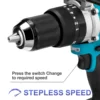 650NM 13MM Brushless Electric Drill 20+3 Torque Cordless Impact Drill Hammer Li-ion Electric Screwdriver For Makita 18V Battery 5