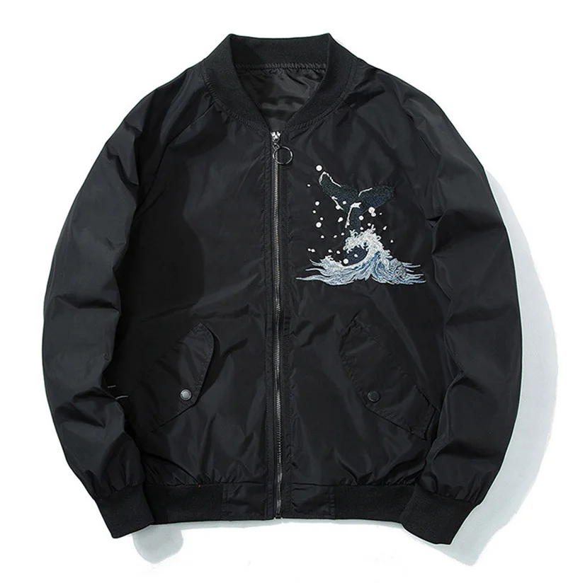 Frühling Sukajan Bestickte Bomberjacke Herren Japan Hip Hop Baseball-Jacken Pilotenjacke Markenkleidung 2025 Z1A1 – Detail 5