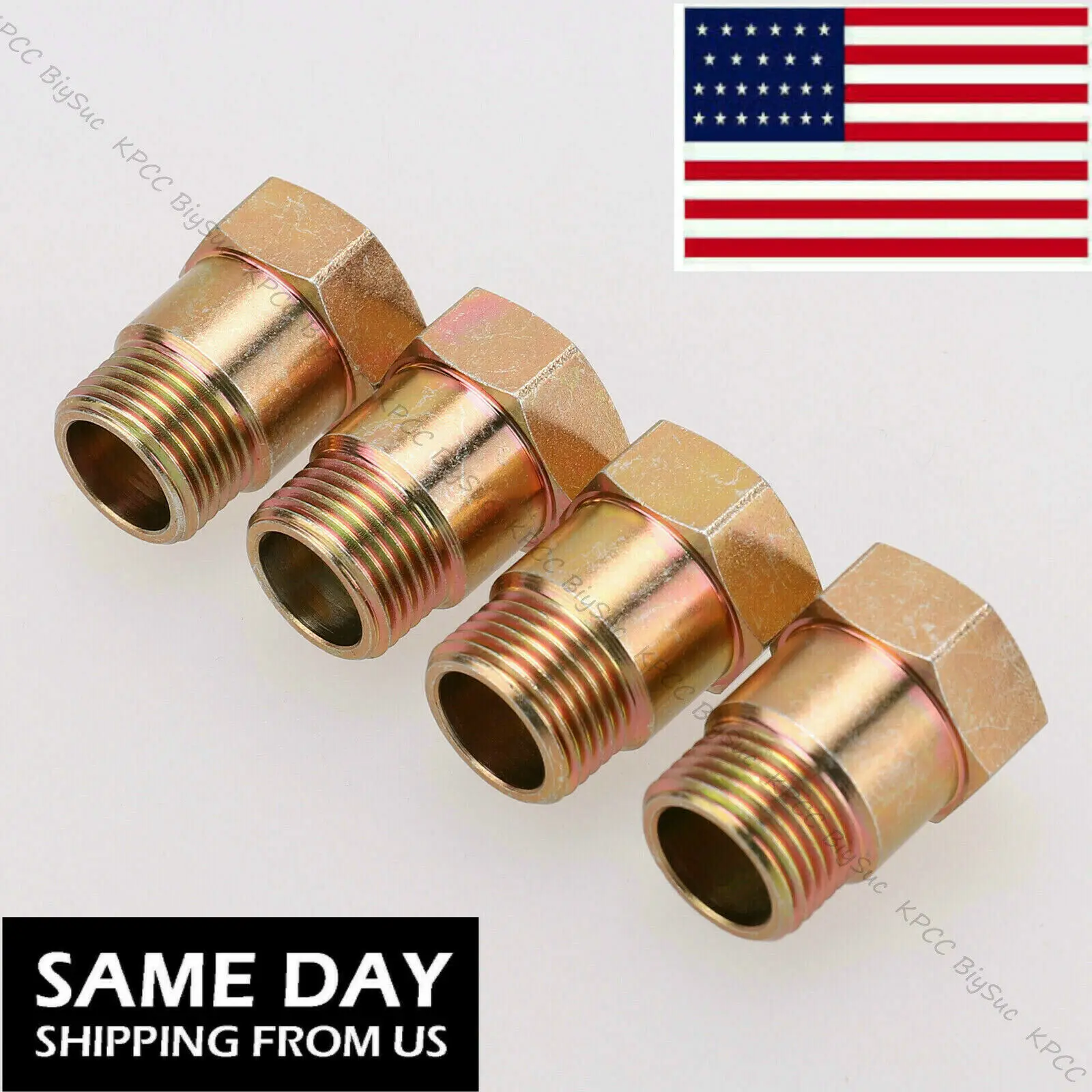 O2 Oxygen Sensor Test Pipe Extension Spacer Extender Adapter CEL M18X1.5 HHO 32mm Bung Test Pipe 4PCS 6