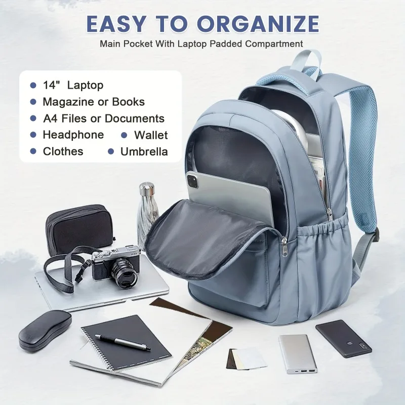 Backpack for Female College Students, High School Girls, Middle School Girls, Versatile, Suitable for Boys, Daily Outdoor Use.